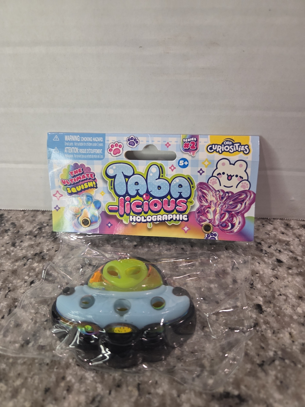 Tabalicious Holographic Kids Toy - Blue & Green UFO Popper by
